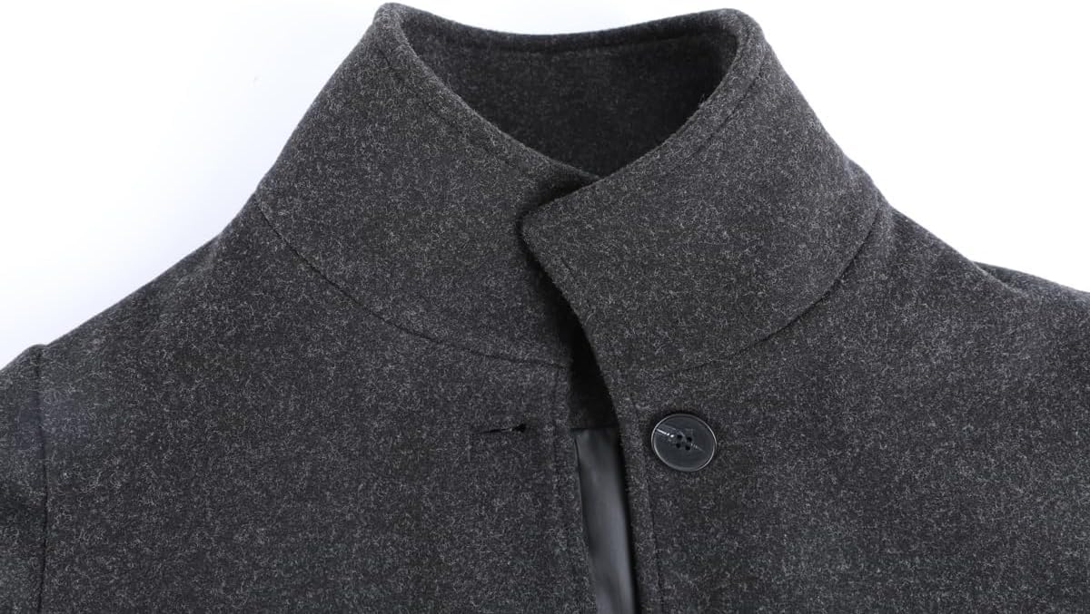 Cappotto Invernale da Donna in Tweed retrò Moda Ufficio Monopetto Giacca di Media Lunghezza Elegante Tendenza Business Casual Risvolto Giacca Slim