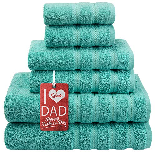 American Soft Linen 6-Piece 100% Turkish Genuine Cotton Premium & Luxury Towel Set