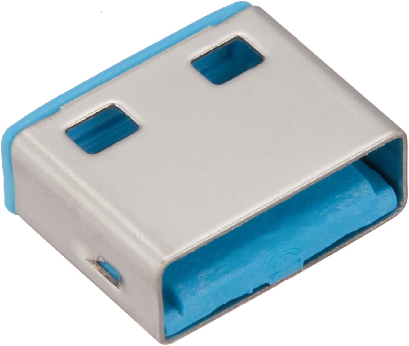 Lindy USB Type A Port Blocker, No Key, Blue, 10 Pack (Model Number 40462) Electronics