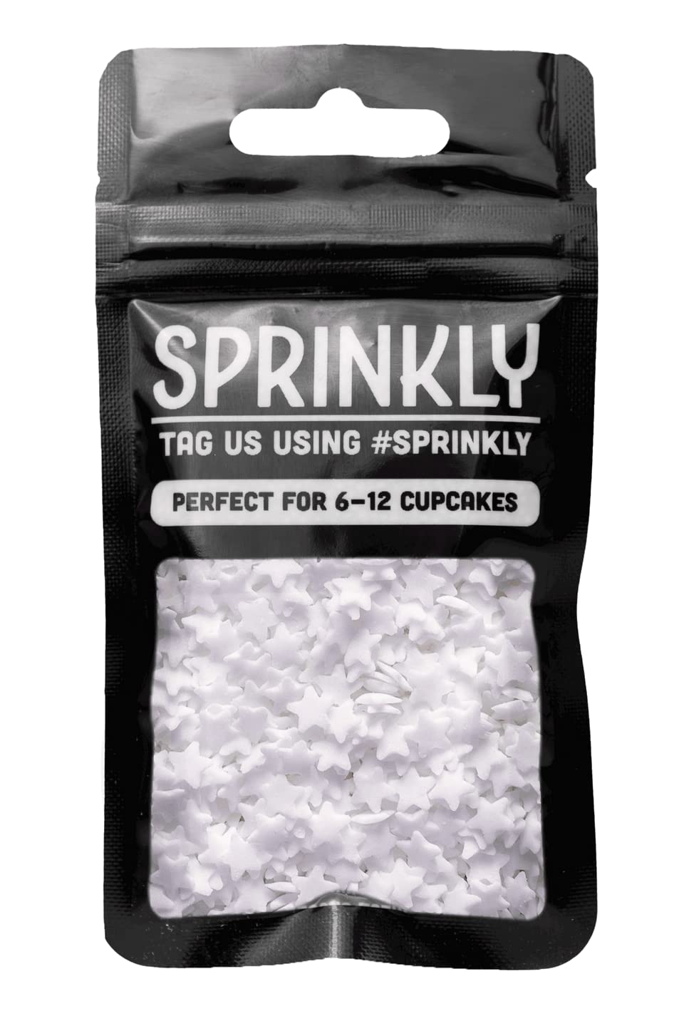SPRINKLY - Matt Stars - White - 25g