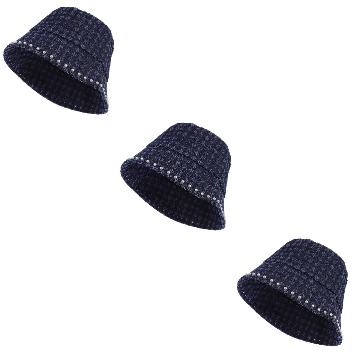 SOIMISS Chapeau de pêcheur Casquettes de Soleil pour Femmes Chapeaux Dames Bonnet Casquette Femme Bucket Hat Casquette Jean Casquettes décontractées pour Femmes bob en Jean Blue