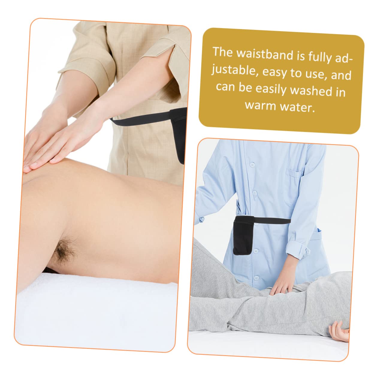 UPKOCH 2 Stück Bauchtaschen für Massagegeräte aus Neopren mit Verstellbarem Taillenband Praktisch zum Tragen von Ätherischen Ölen bei Massageanwendungen