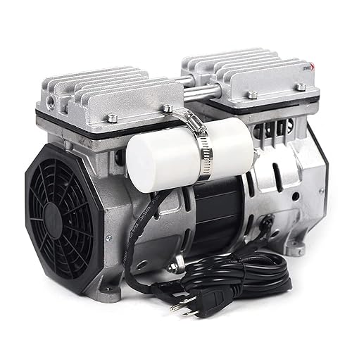 Miniatura 2 de Bomba de vacío sin aceite 110 V Bomba de vacío de diafragma de laboratorio sin aceite 8 bar 370 W 2A Bomba de vacío sin aceite 100Lmin 1100W 5A