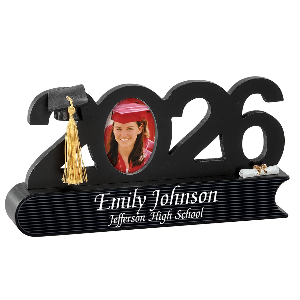 Fox Valley Traders Customized 2026 Graduation Frame, 2 Lines of Personalization