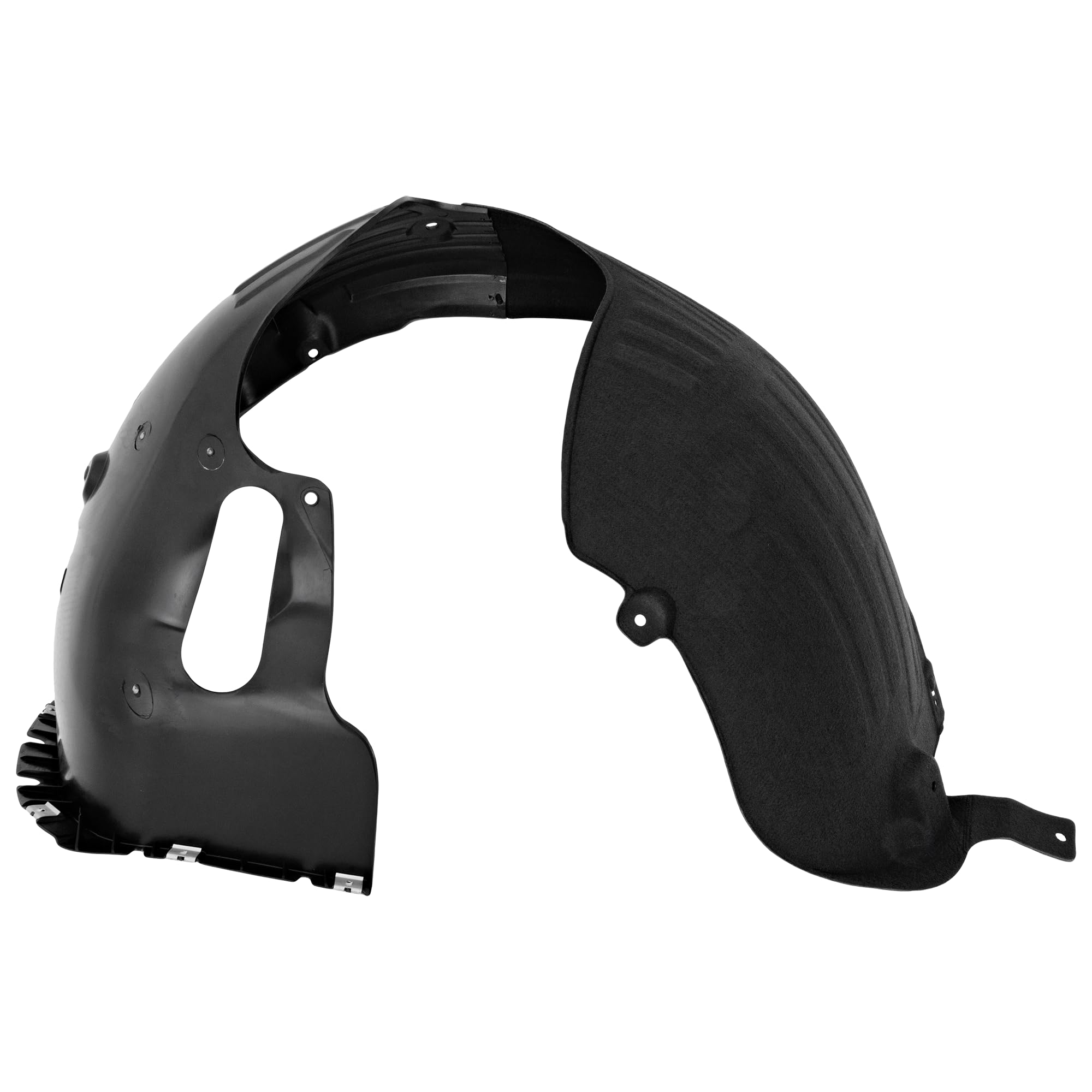 Front Driver & Passenger Fender Liners For 2015–2017 Hyundai Sonata Sedan – Pair, Black PP