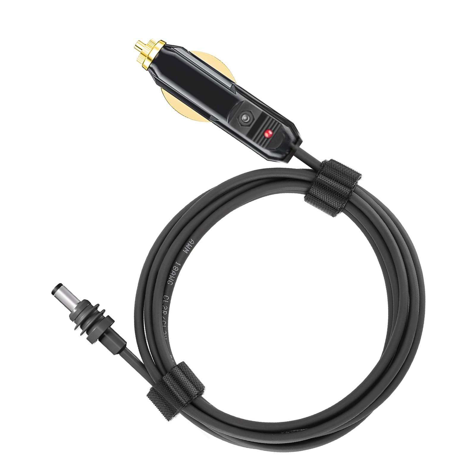 Mini DC Power Cable,DC Car Power Cable for Satellite,18AWG IP68 DC Car Charger Power Cable for Mini,for Trucks Buses Lorries Ships (5M)