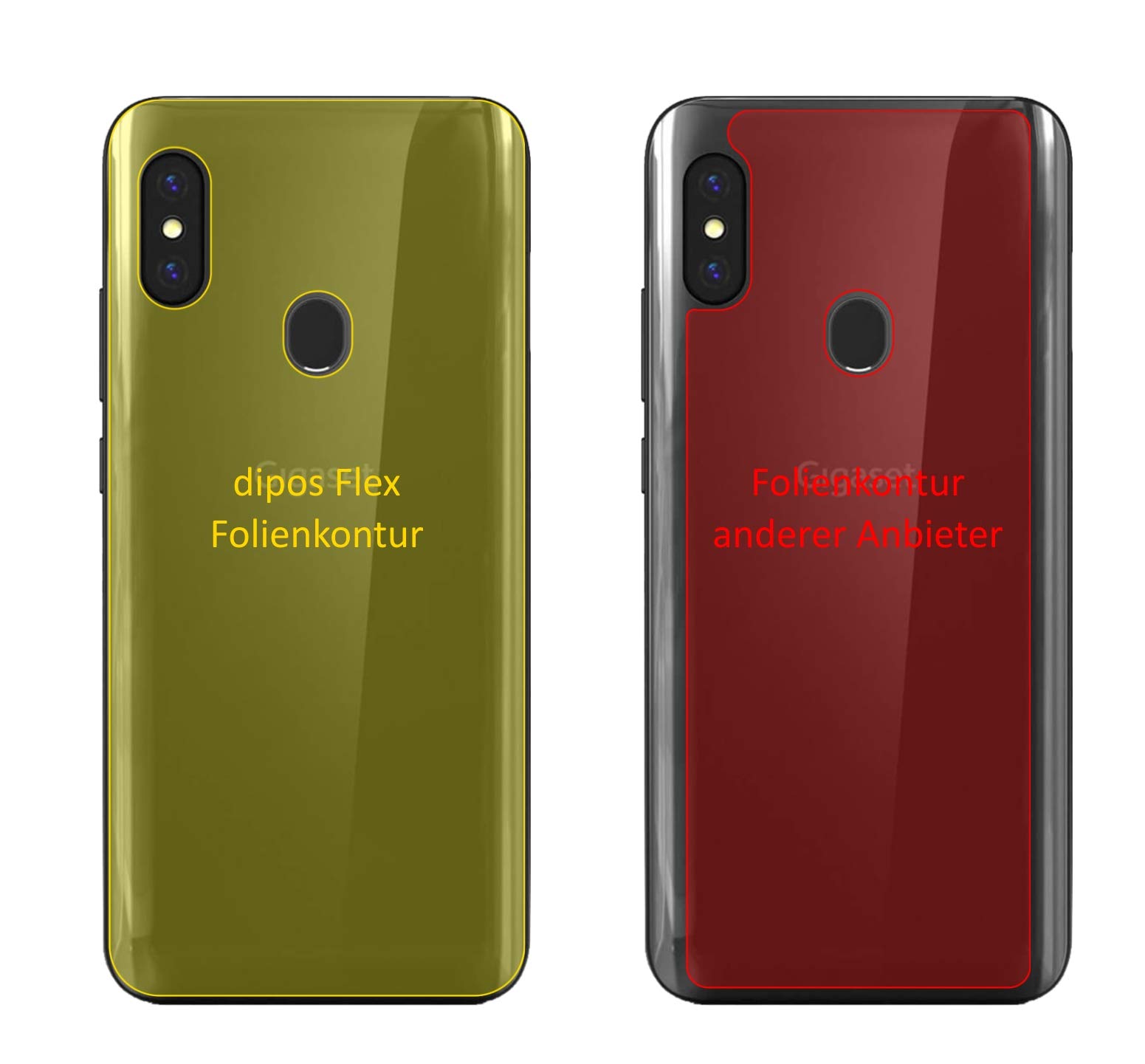 Pellicola Protettiva per Gigaset GS290 posteriore Protezione Schermo Claro
