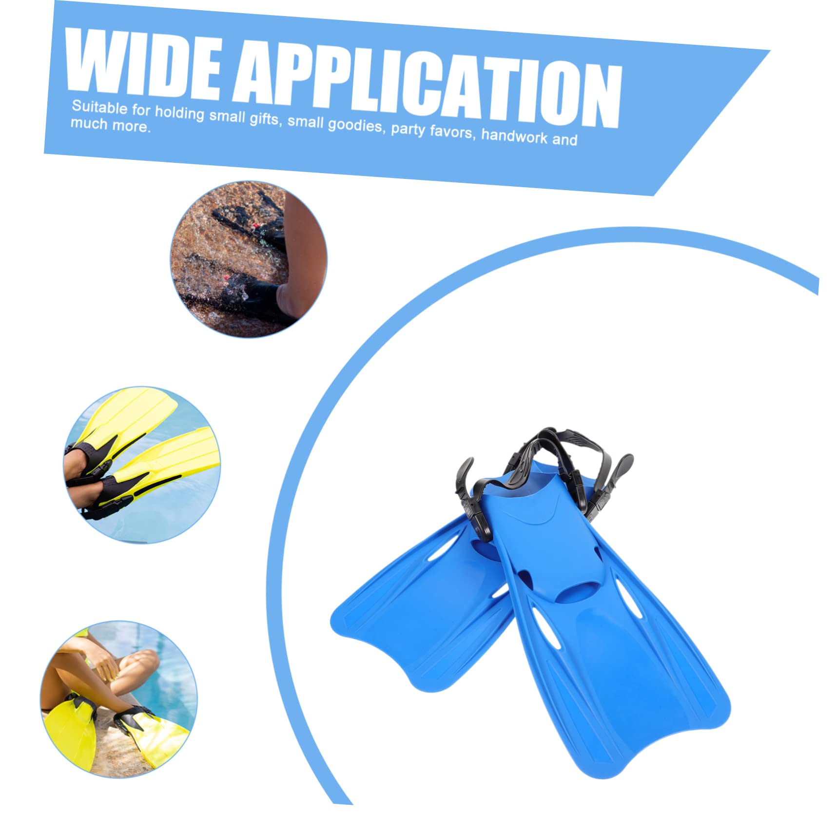 Toddmomy Palmes De Natation Souples pour Adultes Palmes De Plongée Plastique Confortable Portables pour Entraînement