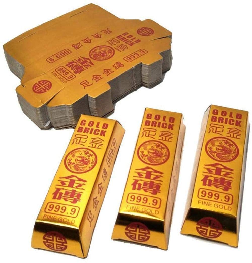 Buy GLGDD Chinese Joss Paper Folding Gold Bar(300 Pcs) Gold Foil Hard