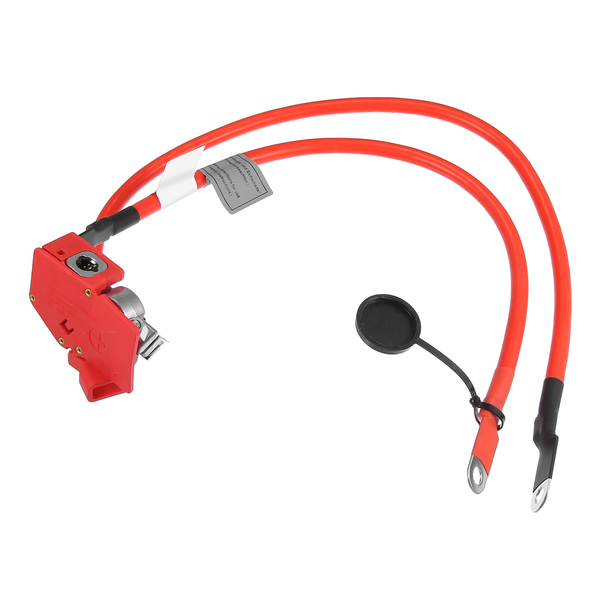 VekAuto Car Positive Battery Terminal Cable Compatible for BMW 228i 2014-2016, Durable Plastic Red Fuse Blow Off Cable Lead Wire Plus Pole