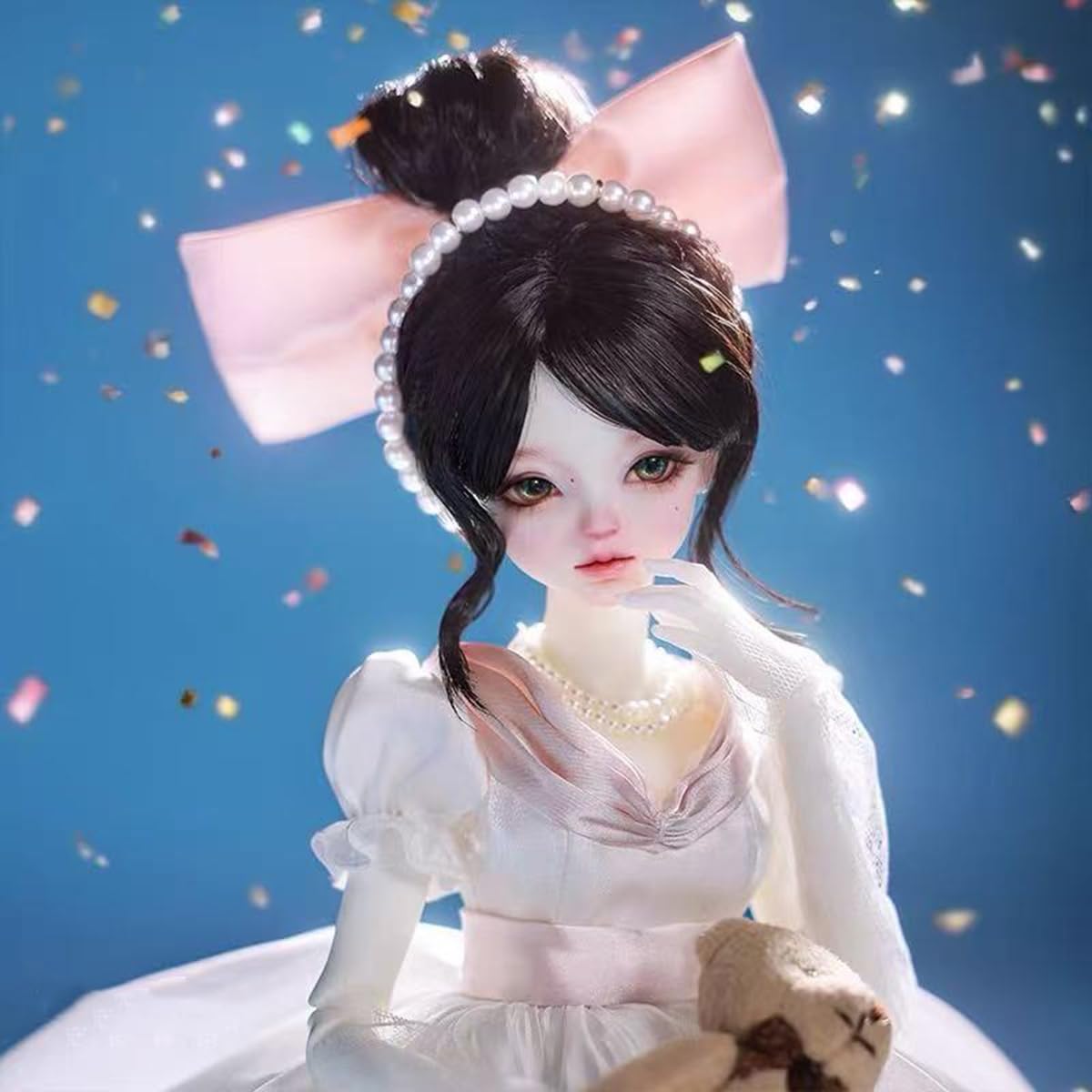 44 cm BJD lalka 1/4 przegubu kulowego SD lalki żywica księżniczka figurka z ubraniami, butami, peruką, makijażem, akcesoriami