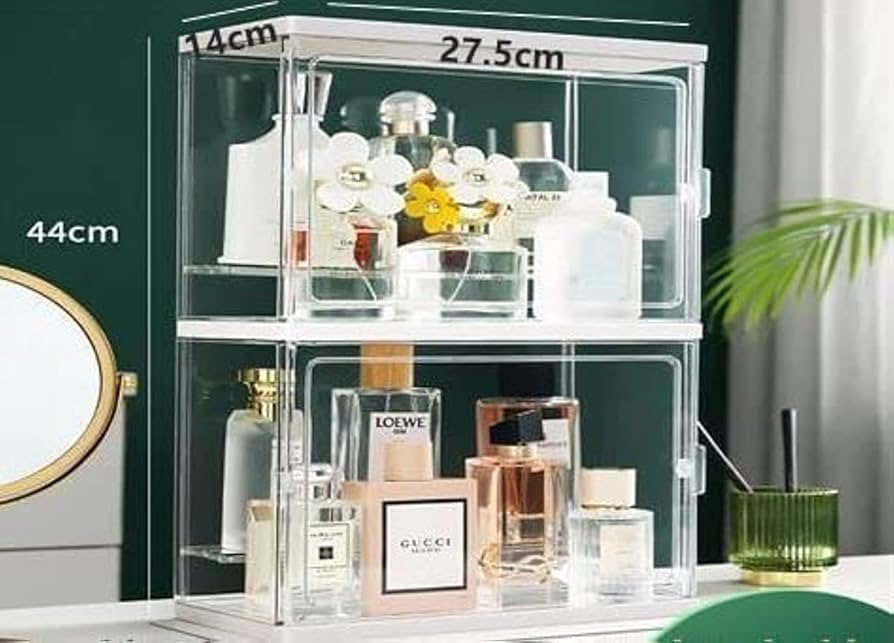 Amazon | BtcFu 収納ボックス アクリル 香水ホルダー 透明 防水