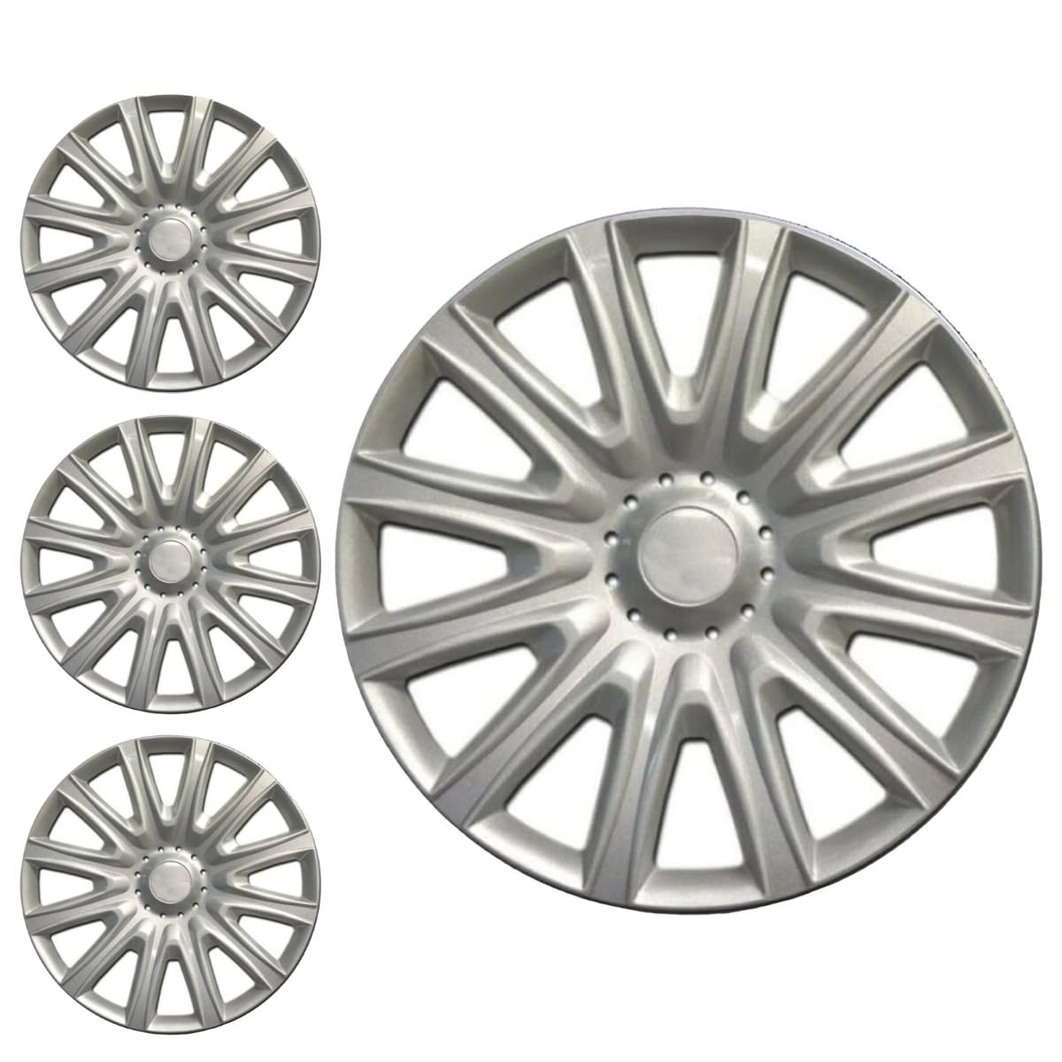 SERIE 4 BORCHIE - 4 COPRICERCHI COPPE RUOTA 15 PER FORD FIESTA 08-> TIPO B