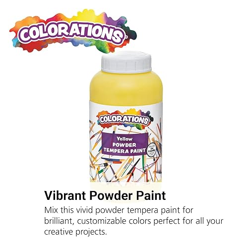 Miniatura 8 de Colorations La pintura de témpera en polvo, turquesa, 1 libra, es una compra valiosa, diluye solo lo que necesitas, color fuerte y vibrante, no