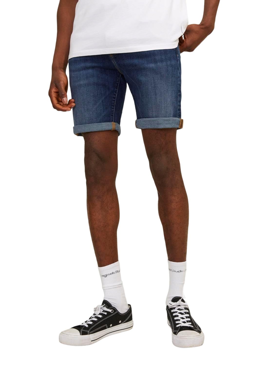 Jack & Jones Men Shorts Regular fit Used Look Button Placket 5-Pocket Design