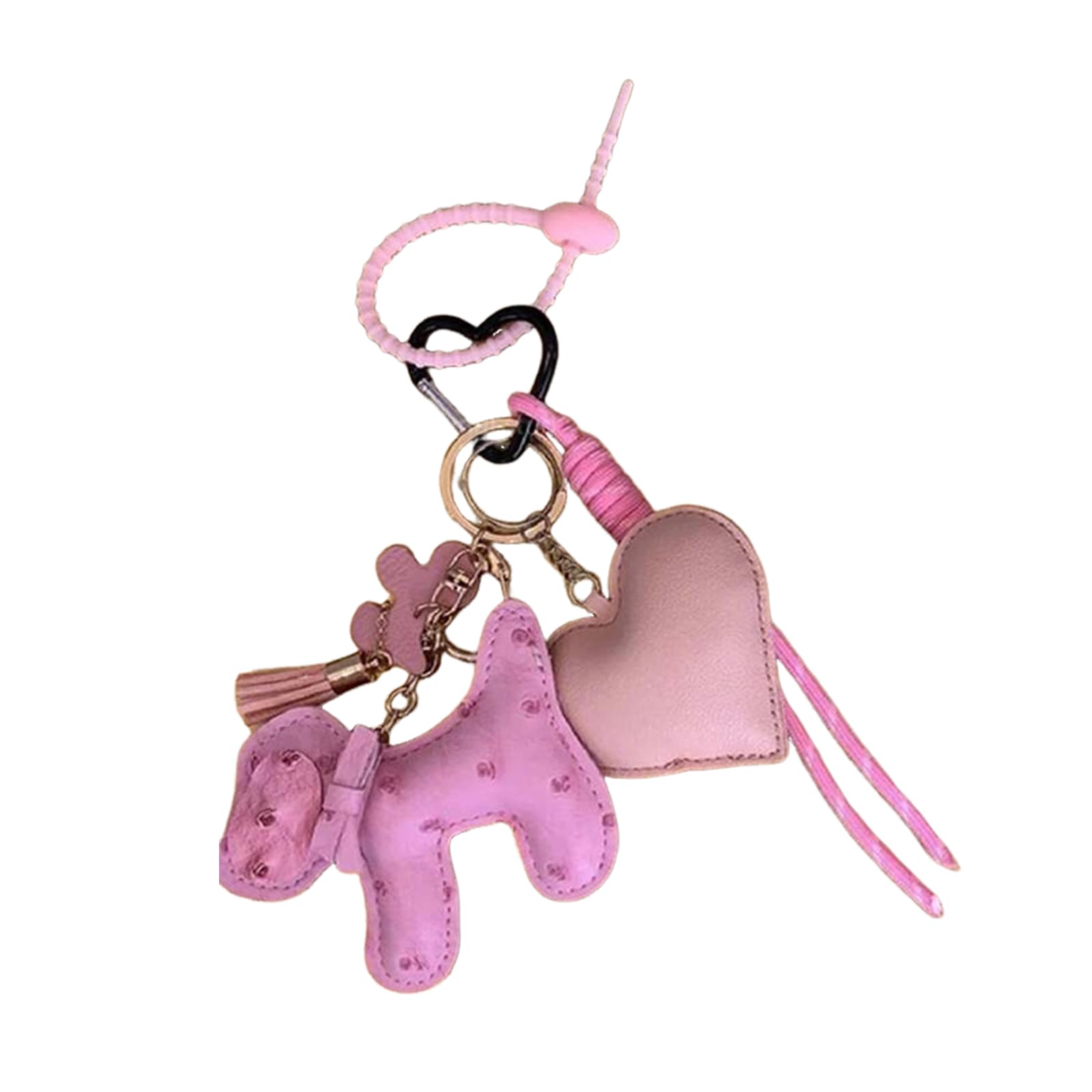 Buxuaaaa Stylish Dog PU Leather Backpack Decoration Bag Charm Trendy Purse Ornament for Trendy Individuals and Dog Enthusiasts PU Keyring