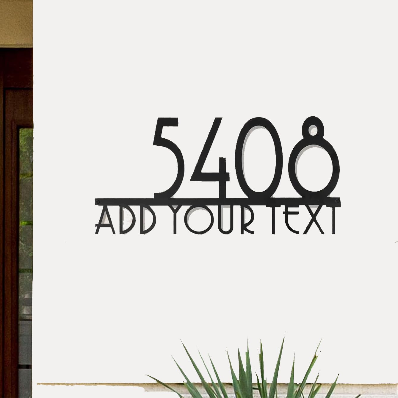 Custom House Numbers, Personalized Modern House Number Sign, Metal Address Numbers for House, Custom House Number Plaque for Outside, Outdoor Wall Art