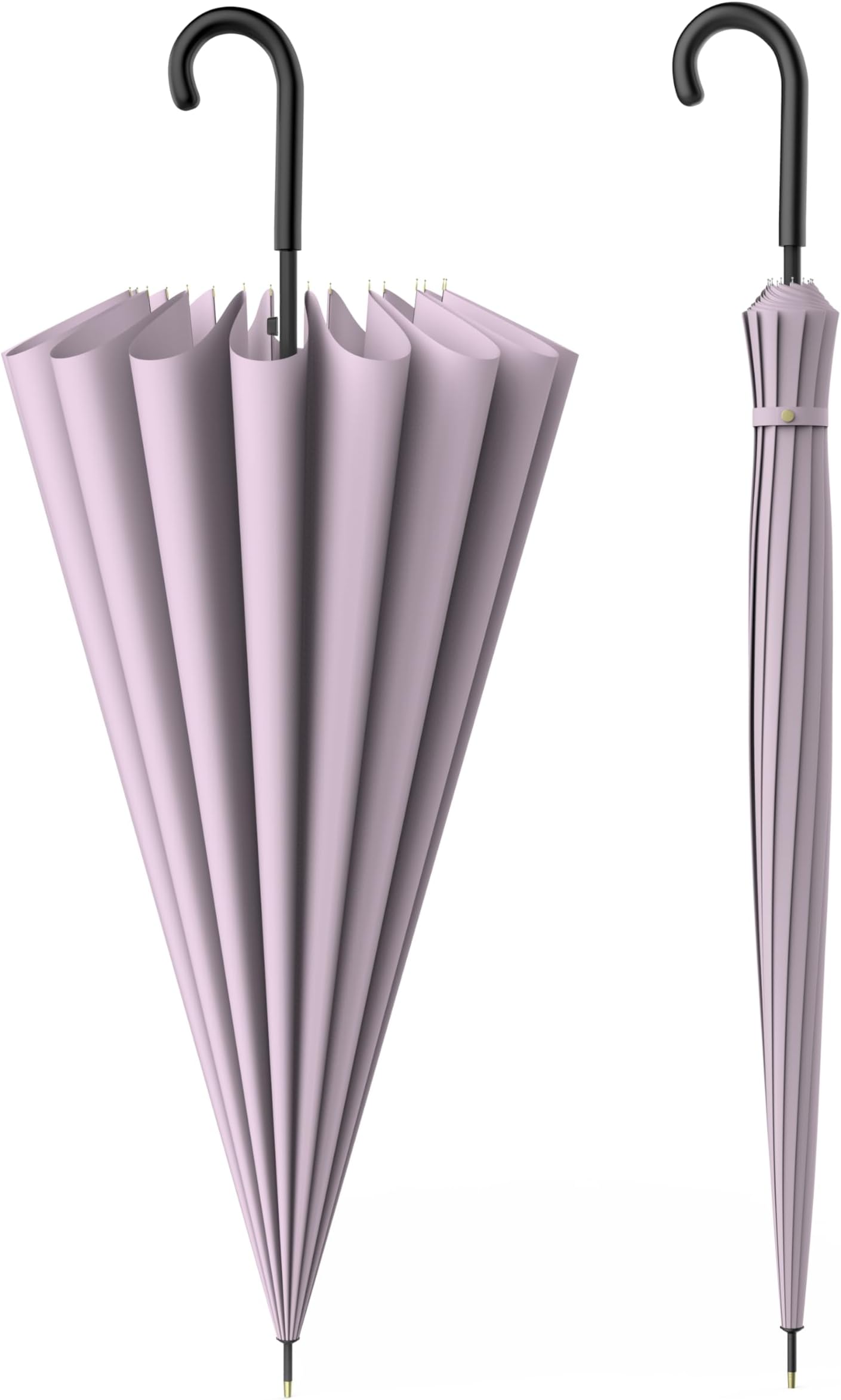 Big Umbrella for Women โ Large Size Heavy Duty Rain Umbrella, 16-Rib Reinforced Windproof, One-Touch Auto Open, Lightweight Design for Daily Carry