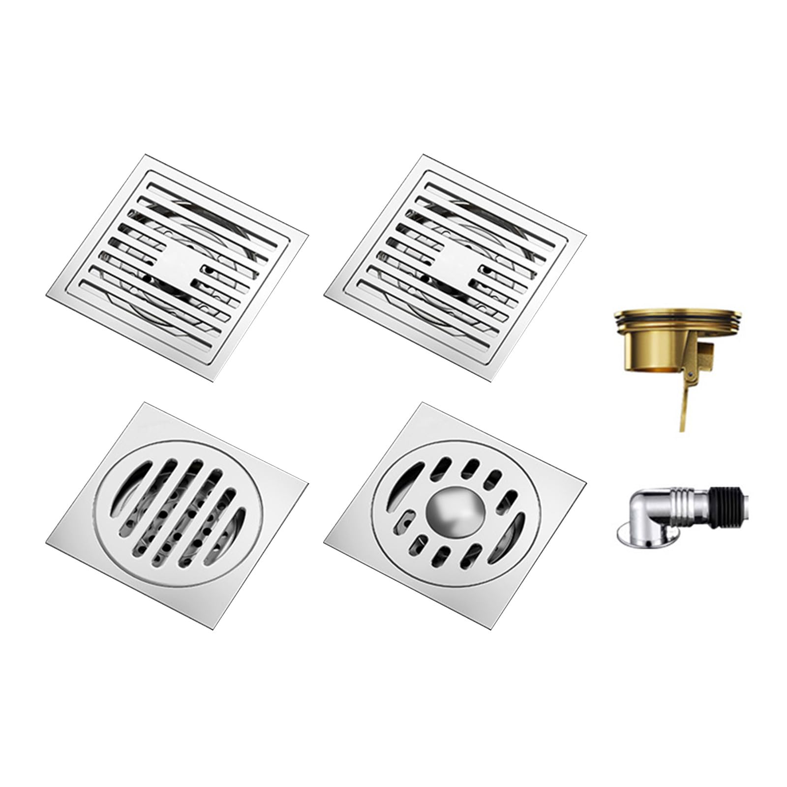 Portable Sturdy Stainless Steel Bathroom Drain Effective Hair and Debris Catcher for Daily Household Use