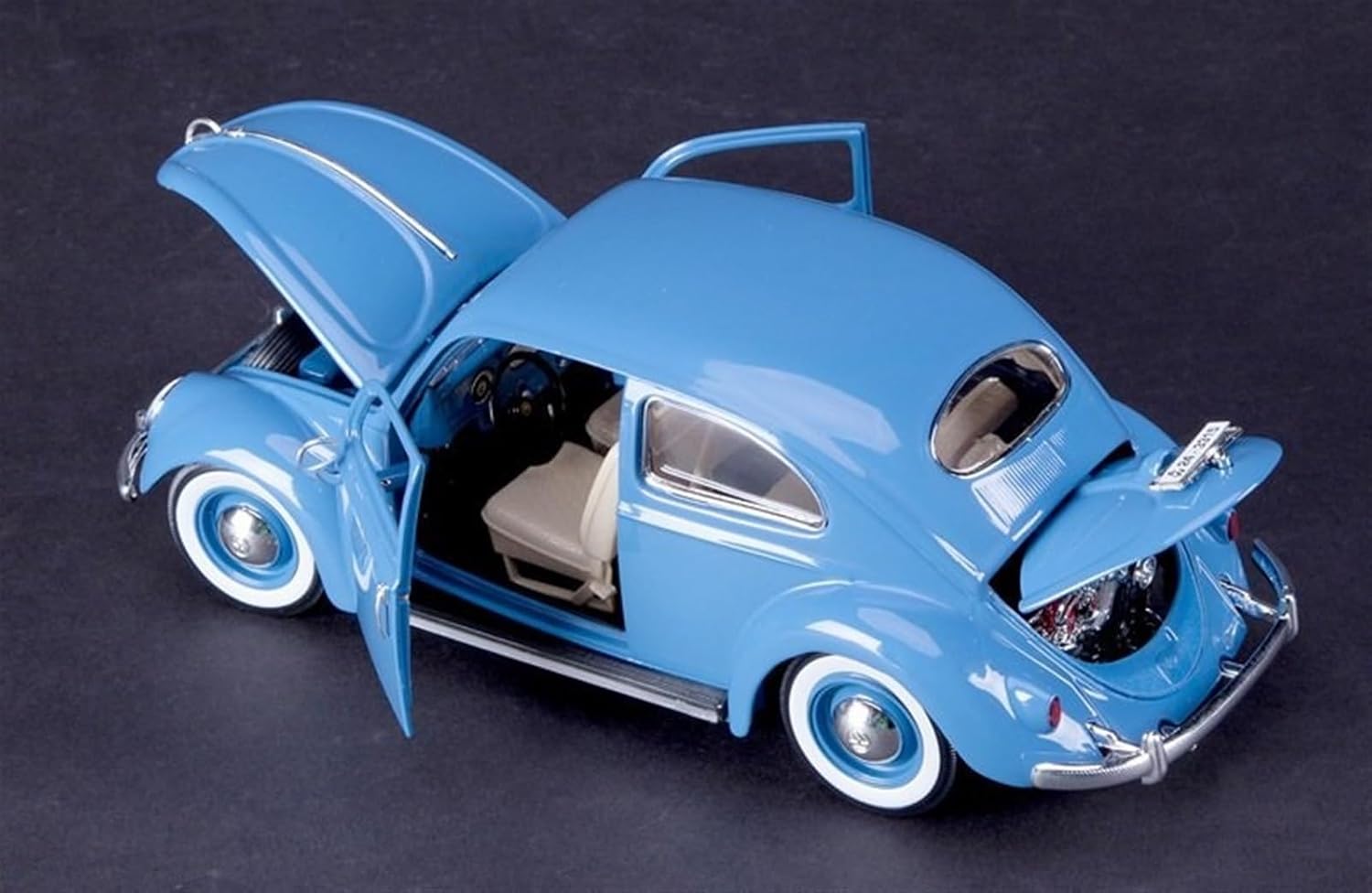 1:18 1955 Blue Alloy Car Model(118 1955 Dark Grey)