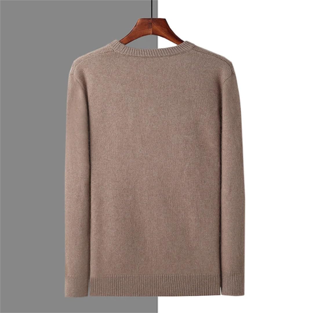 Vogrtcc Jersey De Punto De Cachemira con Cuello Redondo Engrosado para Hombre