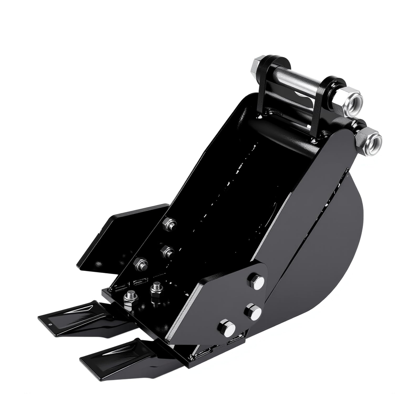 Minibagger Löffel 20 cm– Passendes Anbaugerät für Minibagger von 0,8-1,8 Tonnen,Spannweite 90mm Loch, Durchmesser 25mm,Geeignet für Bodengraben, Landschaftsarbeiten
