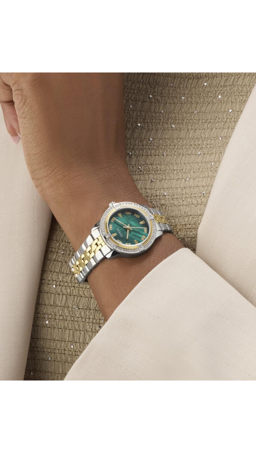 GUESS Damen Uhr Armbanduhr Colette Edelstahl