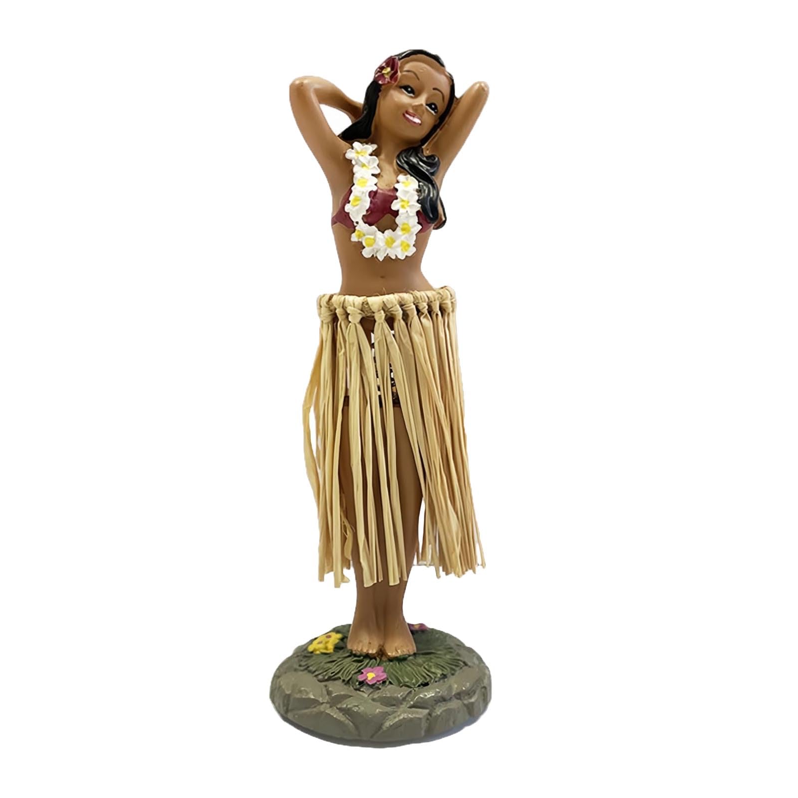 Figurine Solaire Dansante Hawaïenne Baitang - 10cm - Décoration Voiture Ou Maison - Sans Piles
