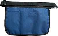 Vista 2 de Gardening Tool Waist Bag Belt Adjustable Tool Apron Organizer with 8 Pockets Hanging Pouch Tool Belt (Navy blue)