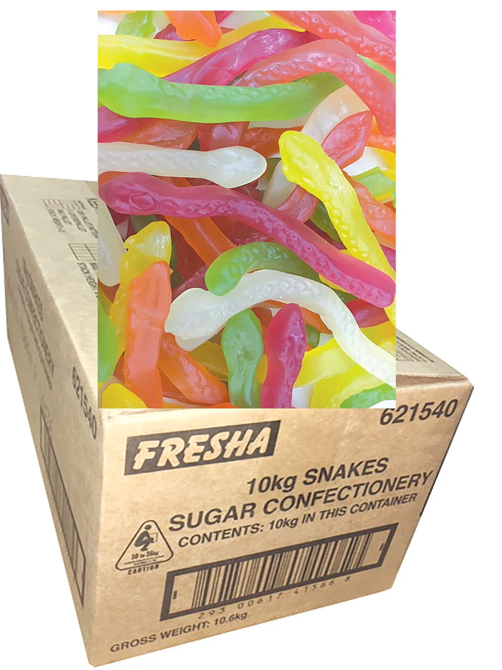 Jelly Snakes 1kg Bulk Lollies Bag for Lolly Buffet - by Fresha