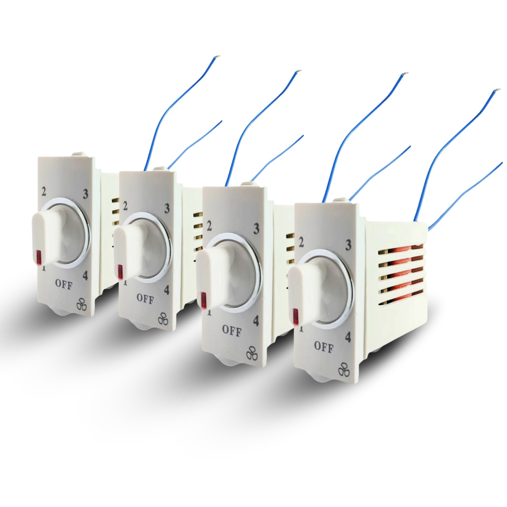 Ceiling Fan Regulator Pack of 4 | 4 Step Modular Speed Controller | Modular Switch Board Compatible-image-41
