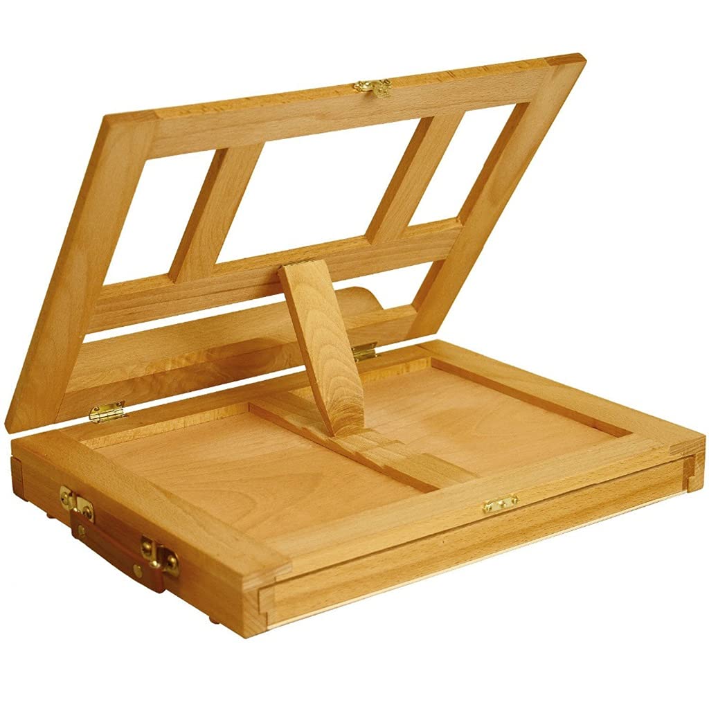 Cavallo a cavalletto in legno regolabile in con cassetto di storage, stoccaggio premium sketch rack per artisti