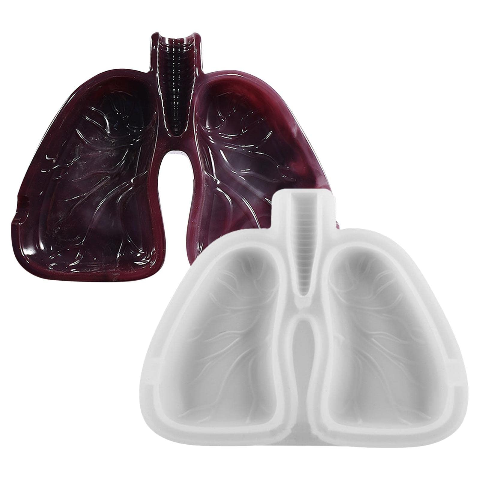 Amazon.co.jp: シリコンモールド シリコン金型 肺形 小物入れ 灰皿