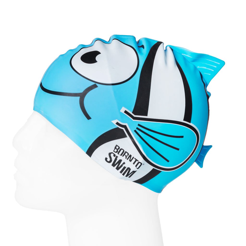 Boron NTO Swim Fish Junior Silicone Fish Swimming Cap Swimming Hat, Children's, Fisch Junior Schwimmkappe