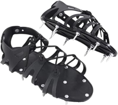 Milageto 2 Pieces Spiked Shoes Self Leveling Safe Walking for Resinous Coatings Lawn Aerator Shoes for Compounds Lawn Yard Epoxy Floor, 4.5cm Nail length