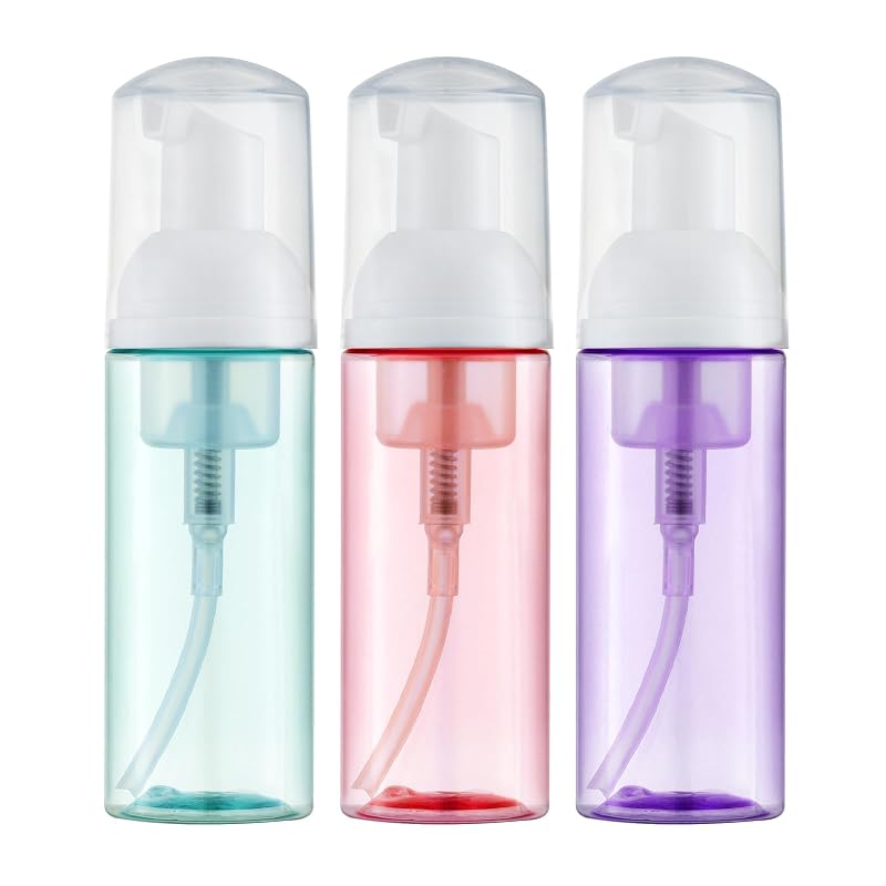 Frascos Recarregáveis com Bomba para Espuma Tekson, 60 mL, Pacote com 3