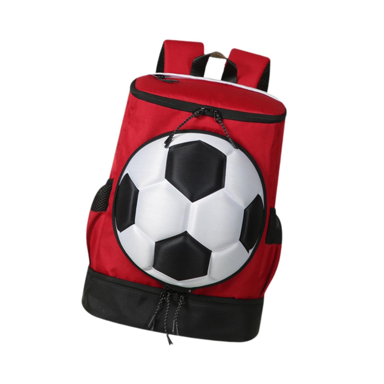 Meadawgs®Football Backpack Stylish Casual with Ball Holder for Outdoor Street Fitness Red Black|Clothing, Shoes & Accessories|Mens Accessories|Backpacks, Bags & Briefcases-image-14