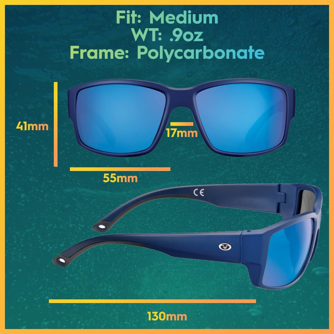 Flying Fisherman Baleen Wrap Around Polarized Sunglasses