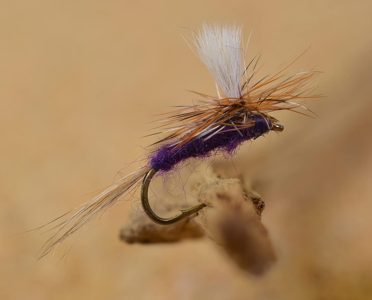 Purple Haze Dry Flies - Pack of 12 - Tied on Mustad Signature Fly Fishing Hooks