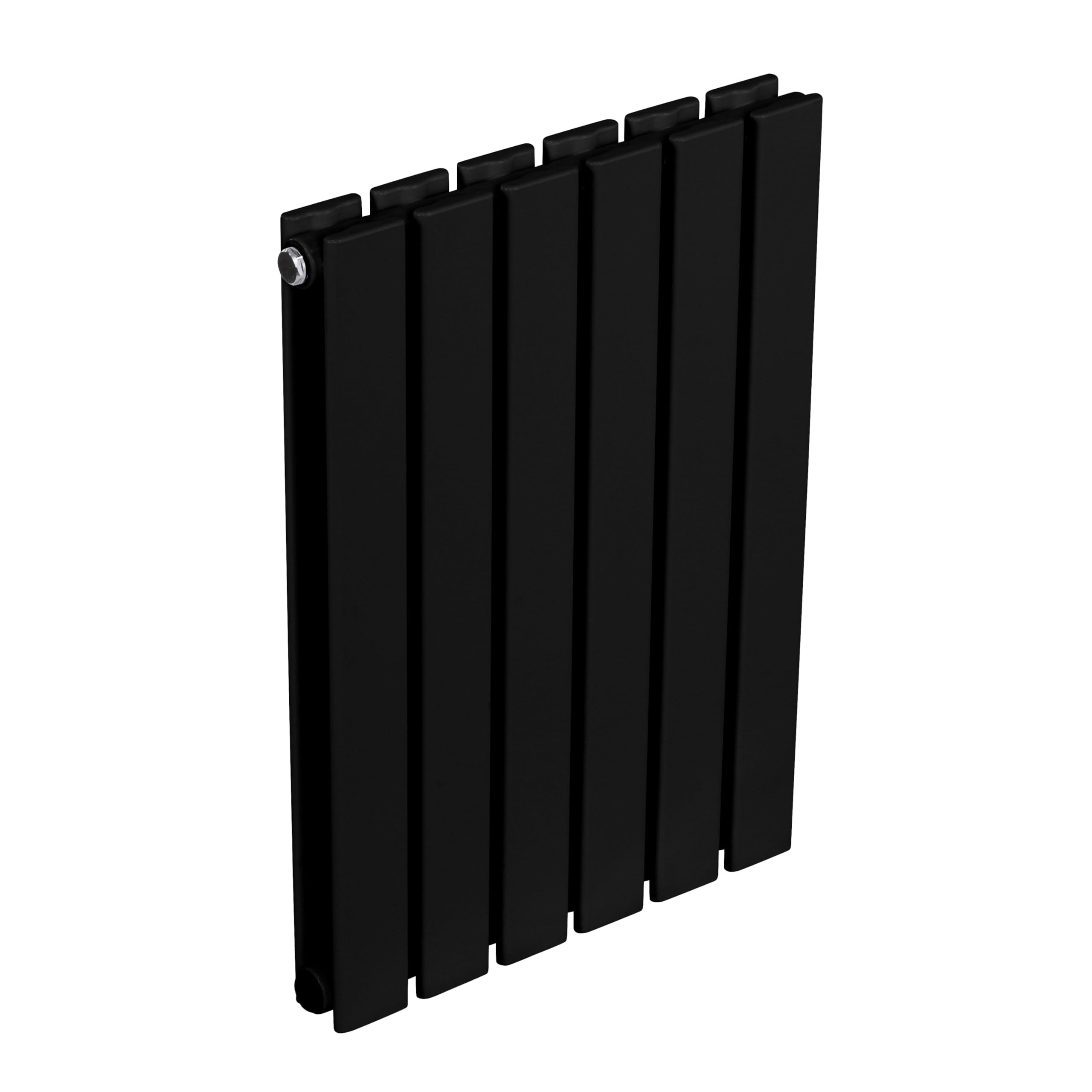 Baridi Horizontal Double Flat Panel Radiator 600 x 420mm, 6 Fins, Efficient Heat Output, Central Heating, Black – DH343