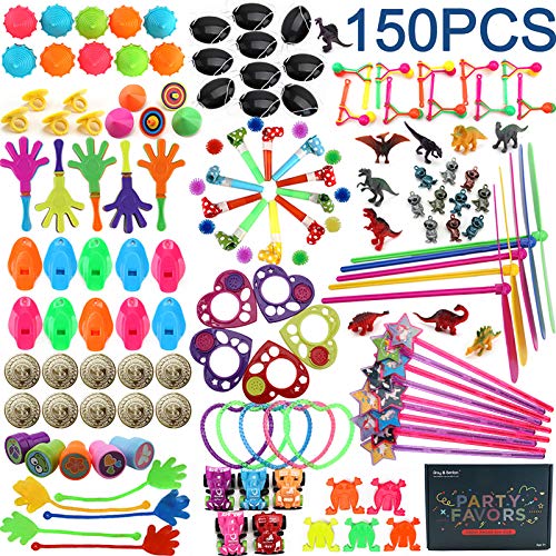 Amy&Benton 150PCS Party Favor Toys for Kids Birthday Pinata Filler Toys Carnival Prizes for Boys and Girls Treasure Box / Chest Treat for Classroom