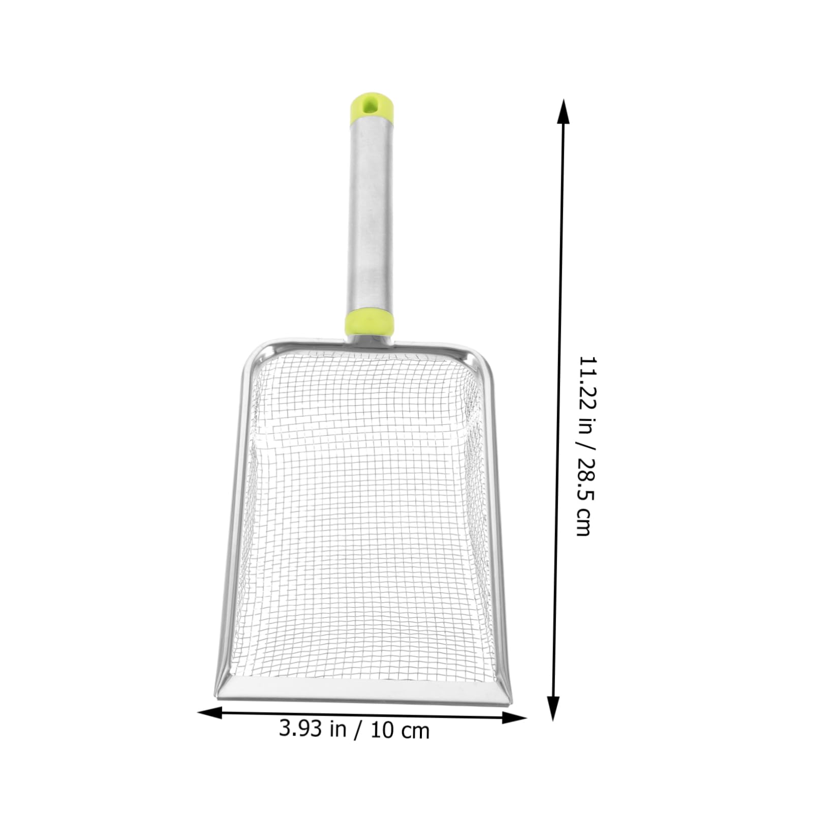 BESPORTBLE 4pezzi Raschiatore per Lettiera Acciaio Inox con Rete Fine per Pulizia Lettiere e Angoli Accessorio per Gatti e Rettili