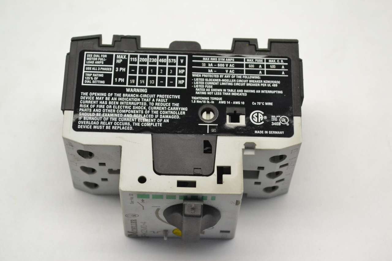 Eaton 072737 PKZM0-4 Motorschutzschalter mit Drehschalter 690 V/AC 4 A 1 St.