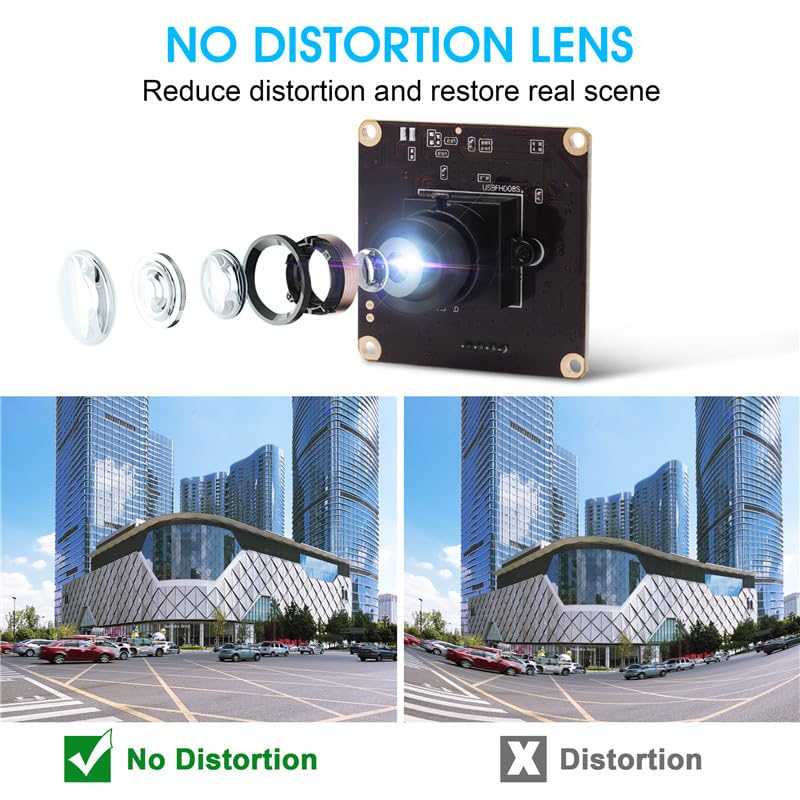 Amazon.co.jp: ELP USBカメラ 260fps 高速ウェブカメラ 110度広角 歪み