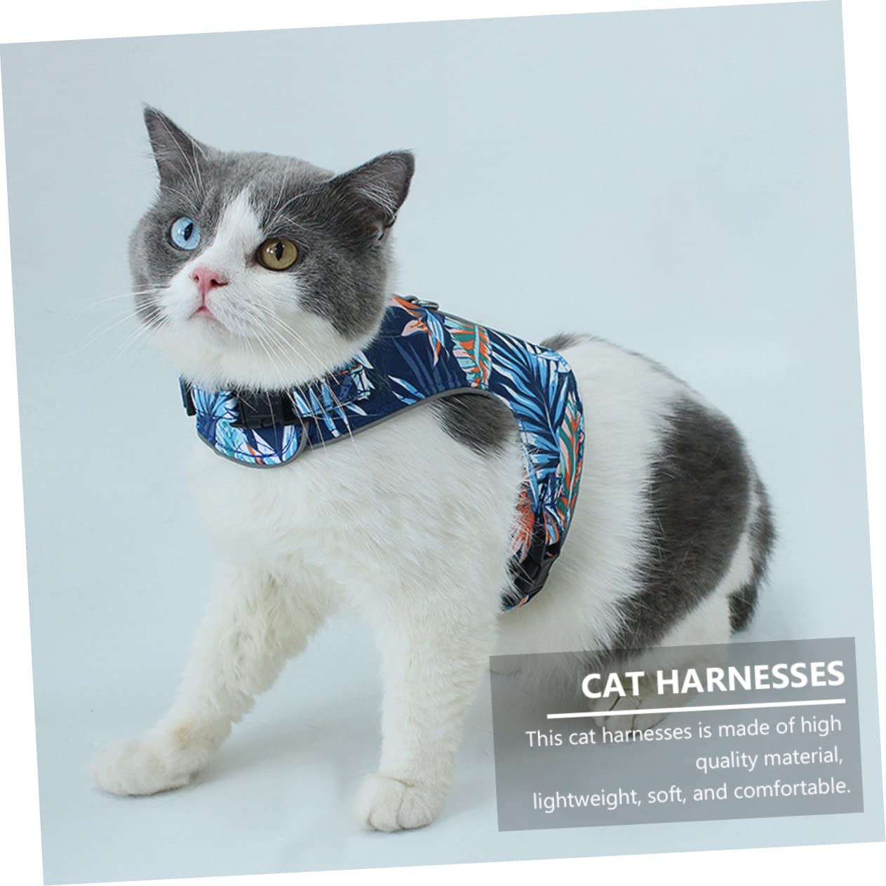 Happyyami 3sätze Reflektierendes Atmungsaktives Mesh Katzen Geschirr Mit Leine Einstellbares Brustgeschirr Für Katzen Für Und Nachtaktivitäten
