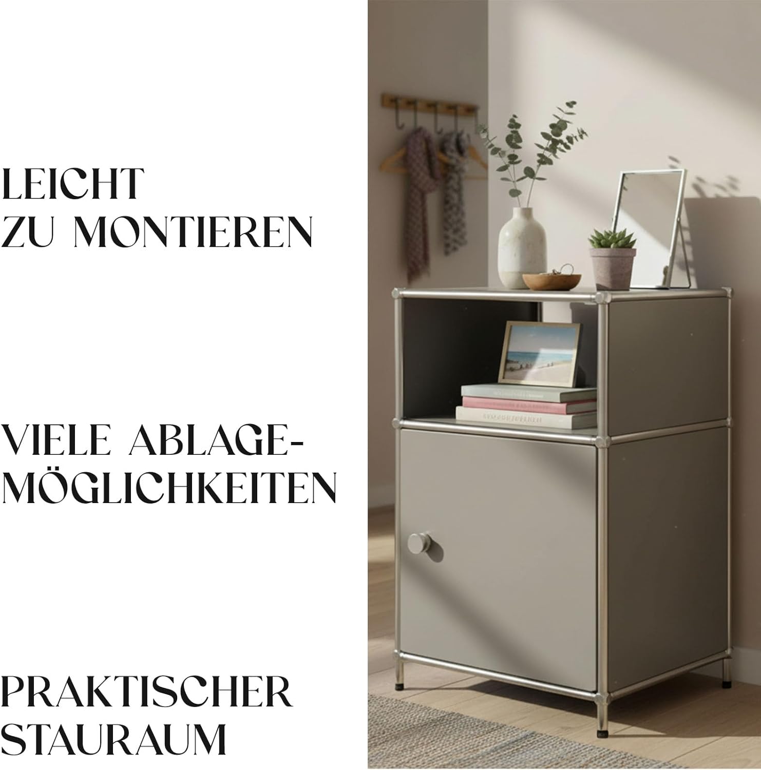 Floordirekt Epure MK-040 shelf showcasing storage options and ease of assembly