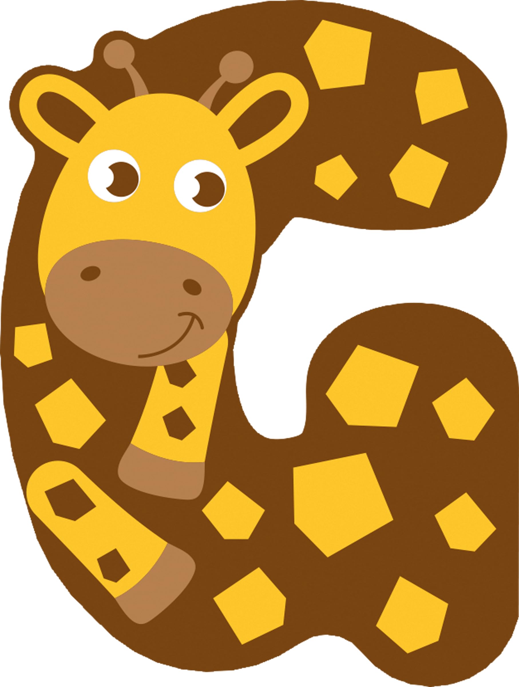 Lettres en Bois Chambre d'enfant G pour créer une décoration murale unique avec des animaux