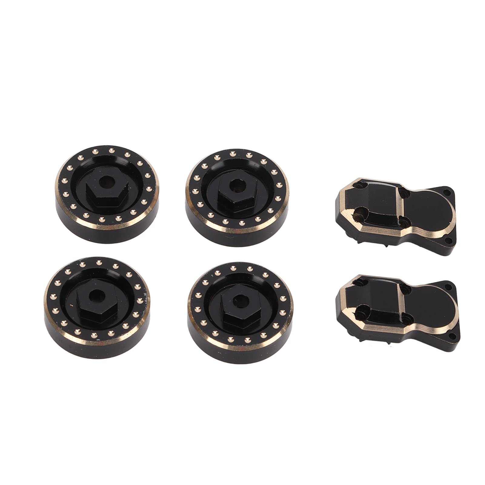 Część zamienna zestawu osłon z mosiądzu przeciwwagi koła RC do pojazdu zdalnego sterowania Axial SCX24 1/24