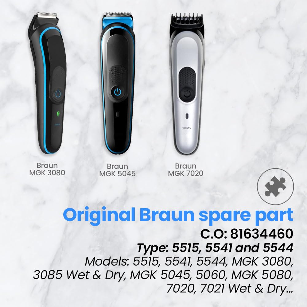 Anakel Home Wymienna głowica do golarki elektrycznej 81634460 kompatybilna z Braun Multi Grooming maszynka do ciała MGK3080, 5515, 5541 i 5544