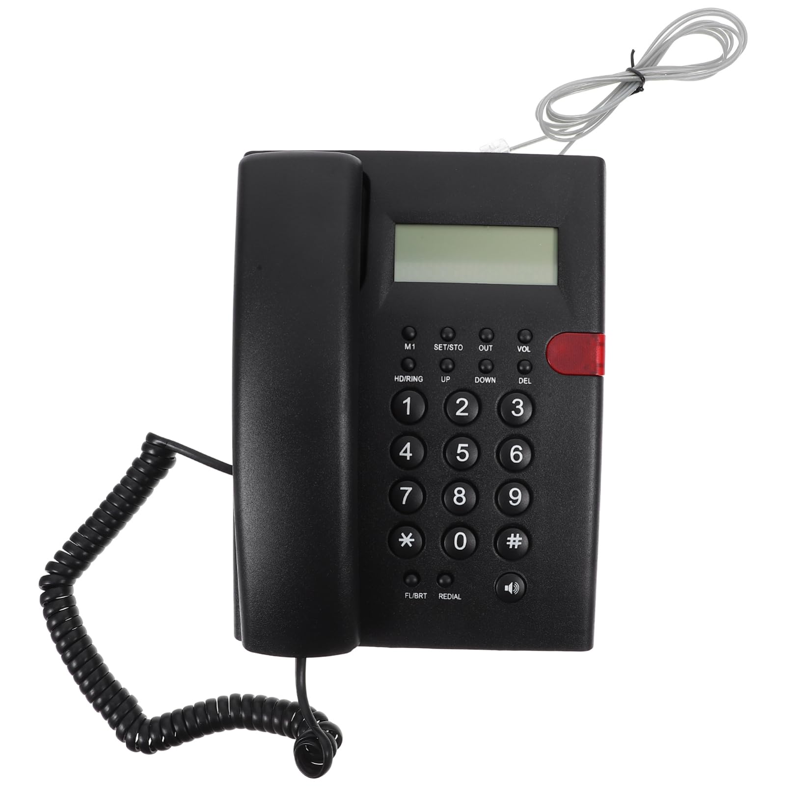 HOMSFOU Telefono Fisso Fili Telefoni Fissi per Casa Ufficio Telefoni Tasti Grandi per Anziani e Adolescenti Dispositivo Intuitivo e Facile da Usare